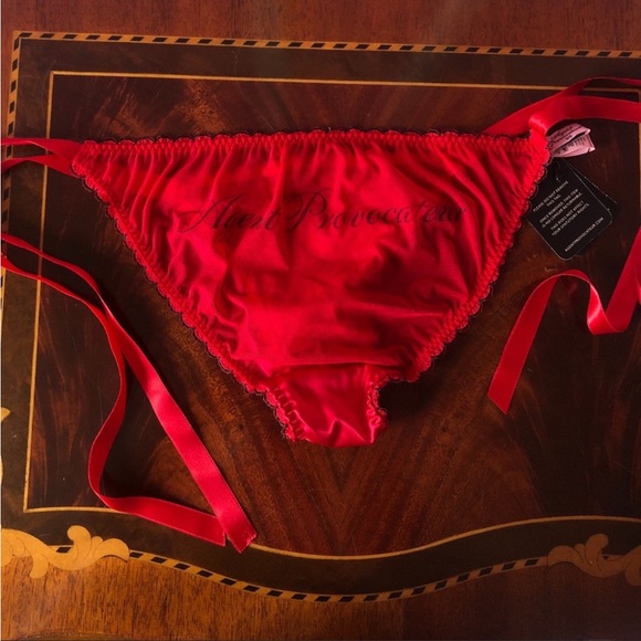 Agent Provocateur Red Side Tie Knickers (brief) - Picture 5 of 8
